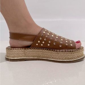 Michele Lopriore espadrille platform sandals size 36